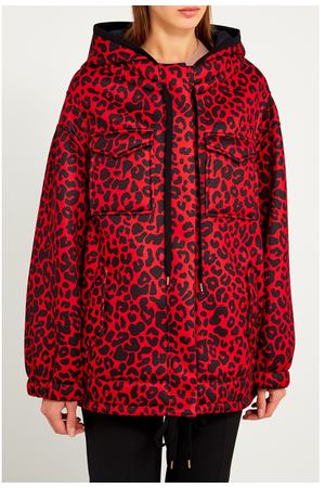 Красная куртка с леопардовым принтом №21 3585798