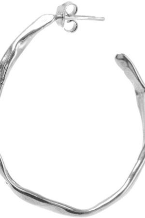 Серебряные серьги-кольца Ringstone 258785784 купить с доставкой