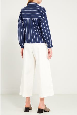 Белые брюки из хлопка D.O.T.127 255085616 вариант 2 купить с доставкой