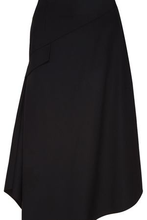 Черная шерстяная юбка Ли-Лу 167794917 купить с доставкой