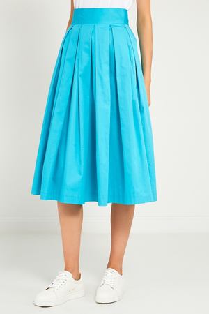 Бирюзовая юбка со складками laRoom 133386068 купить с доставкой