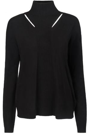 Черный свитер с вырезами Dorothee Schumacher 151286506 купить с доставкой