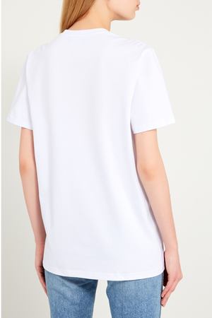 Белая футболка с контрастной надписью Kuraga 261586735