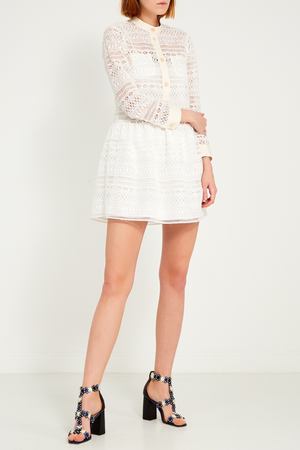 Ажурное белое платье Red Valentino 98687068 купить с доставкой