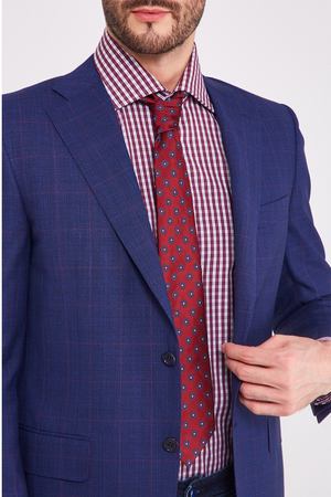 Красный галстук с цветочным узором Kiton 167187191