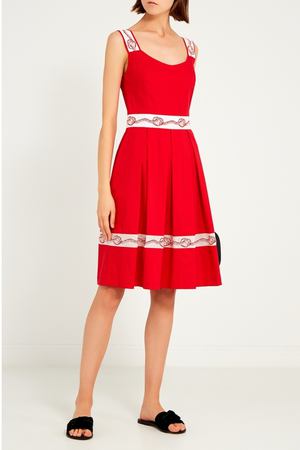 Красное платье с контрастной отделкой The Dress 257187089 купить с доставкой