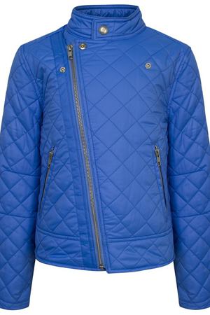 Голубая стеганая куртка на молнии Ralph Lauren 125287332