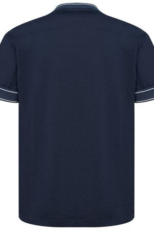 Синяя футболка с отделкой Dolce & Gabbana Kids 120787346