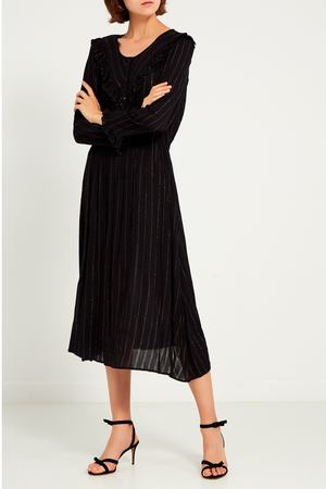 Черное платье с блестящими полосками Pablo de Gerard Darel 262187738 вариант 3 купить с доставкой
