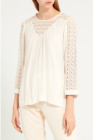 Свободная блузка с ажурной отделкой Gerard Darel 239287770
