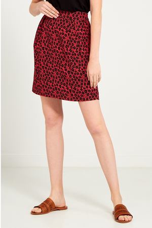 Короткая красная юбка с принтом Pablo de Gerard Darel 262187794 купить с доставкой