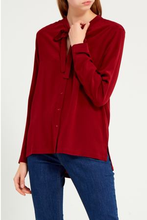 Красная шелковая блузка Gerard Darel 239287678 купить с доставкой