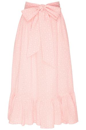 Розовая юбка с ажурной отделкой Lisa Marie Fernandez  15988195