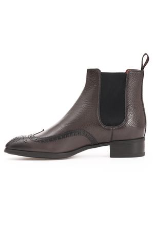 Кожаные челси Santoni WTED55133 G68 Коричневый