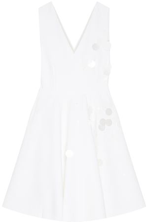 Белое платье с аппликацией MSGM 29688142 купить с доставкой