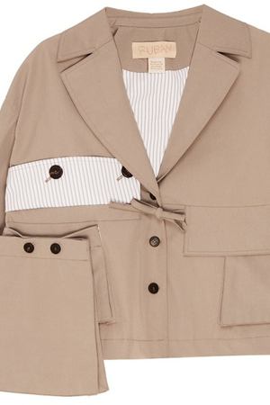 Бежевая куртка oversize Ruban 263088682 купить с доставкой