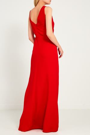 Красное платье-макси с драпировкой laRoom 133389044