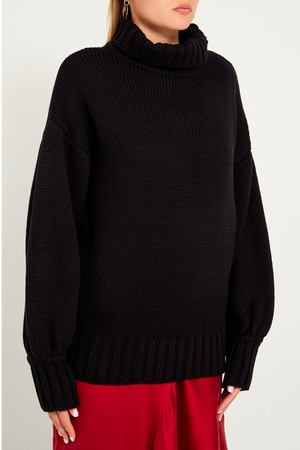 Черный шерстяной свитер laRoom 133389046 вариант 3