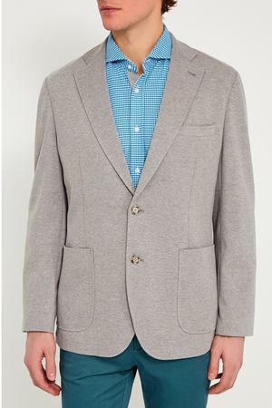 Серый трикотажный пиджак IC Men 262489171 купить с доставкой
