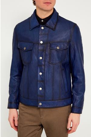 Синяя куртка на пуговицах IC Men 262489189 купить с доставкой