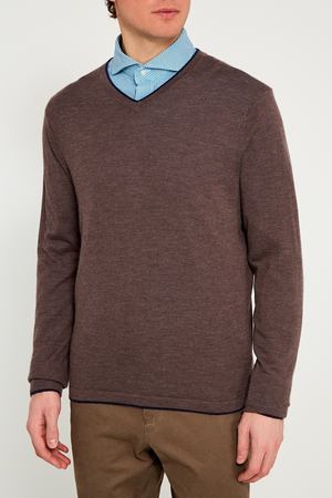 Коричневый пуловер из кашемира IC Men 262489220 купить с доставкой