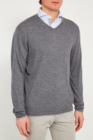 Серый кашемировый пуловер IC Men 262489218