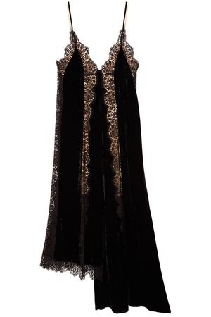Черное асимметричное платье Stella McCartney 19388856