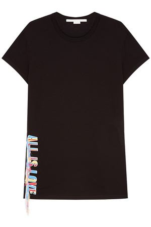 Черная футболка с вышивкой Stella McCartney 19388863 вариант 2 купить с доставкой
