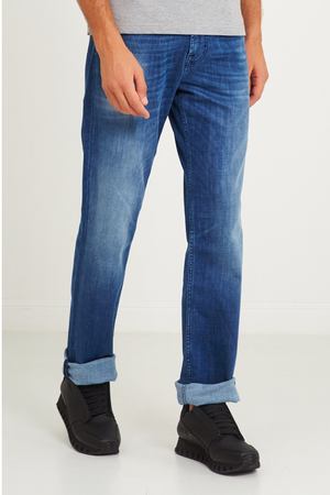Голубые потертые джинсы 7 For All Mankind 182188773 купить с доставкой