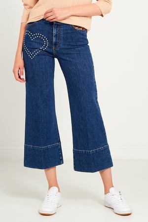 Синие джинсы с отделкой Stella McCartney 19390227 купить с доставкой