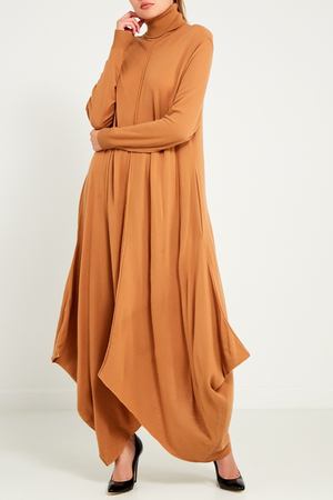 Длинное коричневое платье-свитер Stella McCartney 19390199 купить с доставкой