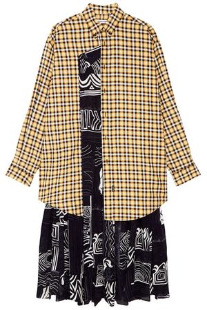 Шелковое платье-рубашка Balenciaga 39790077 вариант 4