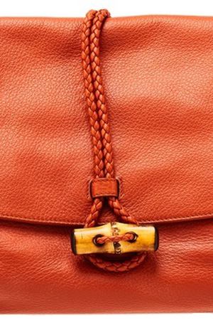 Оранжевая кожаная сумка Gucci 47088421 вариант 2