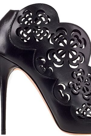 Черные туфли с ажурной отделкой Alexander McQueen 38491044