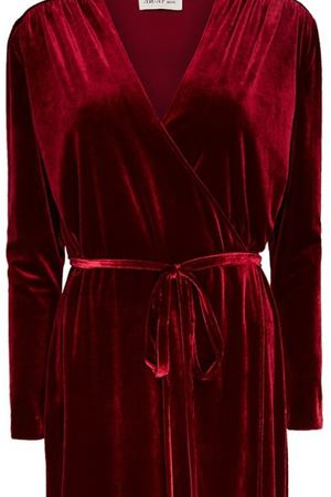 Миди-платье бордового цвета Ли-Лу 167791632 вариант 2