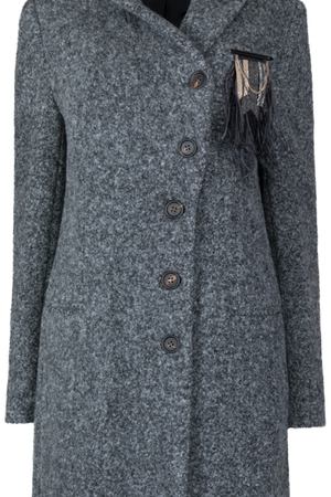 Шерстяное пальто  BRUNELLO CUCINELLI Brunello Cucinelli ML4469233 Серый вариант 3 купить с доставкой