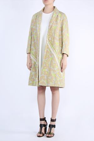Жаккардовое пальто с цветами Prada 4091483
