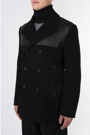 Черное двубортное пальто Marc Jacobs 16791709 купить с доставкой
