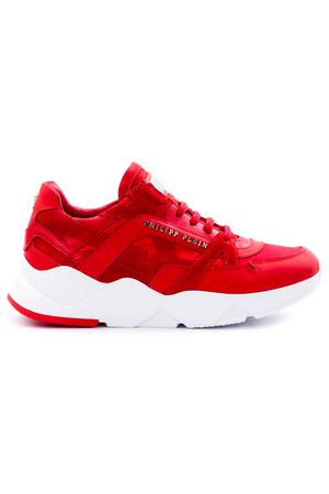 Комбинированные кроссовки Philipp Plein Philipp Plein A18S WSC0976 Красный купить с доставкой