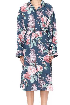 Платье-рубашка с цветочным принтом Junya Watanabe JB-O033-051-1