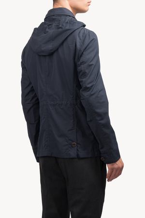 Хлопковая куртка прямого кроя BRUNELLO CUCINELLI Brunello Cucinelli MT4506212/синий купить с доставкой