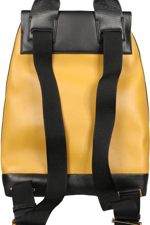 Кожаный рюкзак Kit MARNI Marni ZAMPV03U00 Черный Серый Желтый