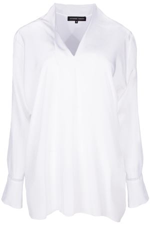 Шелковая блуза Alexander Terekhov Alexander Terekhov BL186/1415/100 Белый купить с доставкой