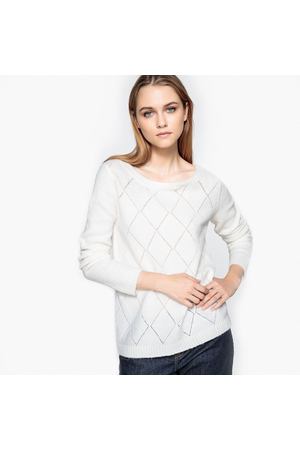 Пуловер ажурный с застежкой на пуговицы сзади La Redoute Collections 121873 купить с доставкой