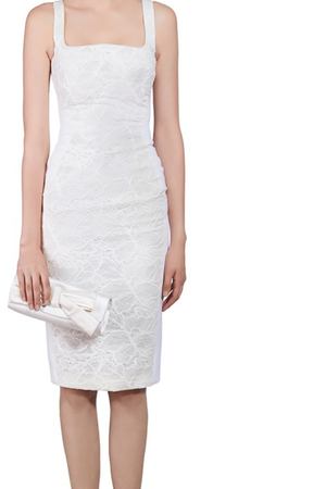 Белое платье с кружевом Antonio Berardi 492183