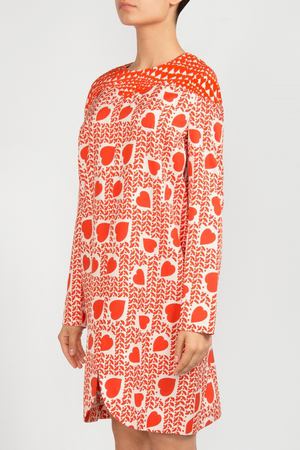 Платье с контрастным принтом Stella McCartney 19392216 купить с доставкой