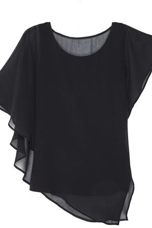Свободная черная блузка Adolfo Dominguez 206192171