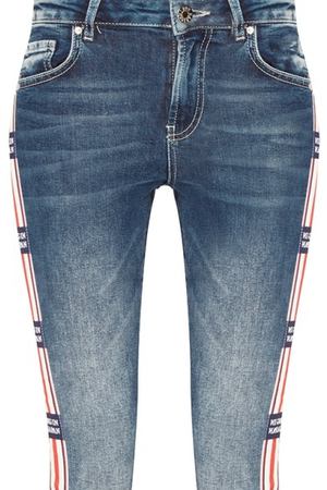 Голубые джинсы с лампасами Zoe Karssen 71891566 купить с доставкой