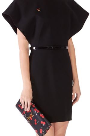 Черное мини-платье Saint Laurent 153192342