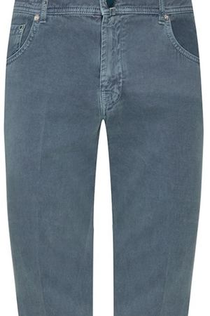 Бирюзовые джинсы Kiton 167192720 купить с доставкой